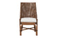 bali & pari Bella Rattan Dining Chair with Cushion - Handwoven Wicker Accent Side Chair with High Backrest, Coastal Boho Seating for Kitchen or Dining Area, Coffee Bean