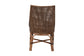 bali & pari Bella Rattan Dining Chair with Cushion - Handwoven Wicker Accent Side Chair with High Backrest, Coastal Boho Seating for Kitchen or Dining Area, Coffee Bean