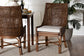 bali & pari Bella Rattan Dining Chair with Cushion - Handwoven Wicker Accent Side Chair with High Backrest, Coastal Boho Seating for Kitchen or Dining Area, Coffee Bean