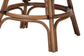 bali & pari Bella Swivel Rattan Counter Stool with Cushion - Handwoven Wicker Kitchen Island Seating with Backrest and Footrest, Coffee Bean