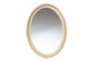 bali & pari Lailan Woven Grasscloth Mirror, Oval, Beige