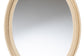 bali & pari Lailan Woven Grasscloth Mirror, Oval, Beige