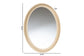 bali & pari Lailan Woven Grasscloth Mirror, Oval, Beige