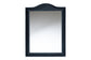 bali & pari Lailan Woven Grasscloth Mirror, Rectangle, Navy Blue
