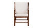 bali & pari Cleantha Marbled Tortoise Natural Rattan Armchair - Handcrafted Wicker Accent Chair with Curved Armrests and Cushioned Seat for Coastal Living Room or Sun Room
