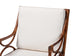 bali & pari Cleantha Marbled Tortoise Natural Rattan Armchair - Handcrafted Wicker Accent Chair with Curved Armrests and Cushioned Seat for Coastal Living Room or Sun Room