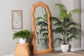 bali & pari Daray Scalloped Natural Rattan Full Length Floor Mirror