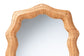 bali & pari Daray Scalloped Natural Rattan Wall Mirror