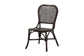 bali & pari Irene Natural Rattan Dining Chair - Handwoven Wicker Accent Chair with Lattice Backrest for Kitchen or Dining Room