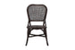 bali & pari Irene Natural Rattan Dining Chair - Handwoven Wicker Accent Chair with Lattice Backrest for Kitchen or Dining Room