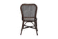 bali & pari Irene Natural Rattan Dining Chair - Handwoven Wicker Accent Chair with Lattice Backrest for Kitchen or Dining Room