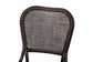 bali & pari Irene Natural Rattan Dining Chair - Handwoven Wicker Accent Chair with Lattice Backrest for Kitchen or Dining Room