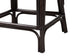 bali & pari Irene Natural Rattan Counter Stool - Handwoven Wicker Accent Stool with Lattice Backrest for Kitchen Island Seating