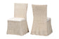 bali & pari Sara Natural Rattan 2-Piece Dining Chair Set - Handwoven Wicker Accent Chair with Scalloped Skirt Base and Tall Backrest