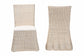 bali & pari Sara Natural Rattan 2-Piece Dining Chair Set - Handwoven Wicker Accent Chair with Scalloped Skirt Base and Tall Backrest