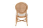 bali & pari Elmer Natural Rattan Dining Chair - Handwoven Wicker Accent Chair with Cushioned seat for Kitchen or Dining Room, Natural Brown