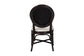 bali & pari Elmer Natural Rattan Dining Chair - Handwoven Wicker Accent Chair with Cushioned seat for Kitchen or Dining Room, Espresso