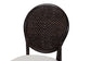 bali & pari Elmer Natural Rattan Dining Chair - Handwoven Wicker Accent Chair with Cushioned seat for Kitchen or Dining Room, Espresso