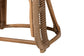 bali & pari Isra Natural Rattan Accent Chair with Handwoven Synthetic Wicker – Curved Barrel Back Lounge Chair for Coastal Living Spaces