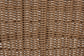 bali & pari Isra Natural Rattan Accent Chair with Handwoven Synthetic Wicker – Curved Barrel Back Lounge Chair for Coastal Living Spaces
