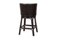 bali & pari Alsip Espresso Rattan Counter Stool with Swivel Seat