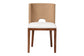 bali & pari Norely Dining Chair with Woven Seagrass Back