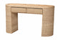 bali & pari Mimi Natural Rattan Checkered Console Table with Drawer
