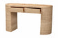 bali & pari Mimi Natural Rattan Checkered Console Table with Drawer