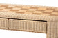 bali & pari Mimi Natural Rattan Checkered Console Table with Drawer