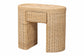 bali & pari Mimi Natural Rattan Checkered End Table with Drawer
