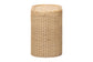 bali & pari Mimi Natural Rattan Checkered End Table with Drawer