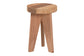bali & pari Sayen Acacia Wood Multipurpose Accent Stool - Sculptural End Table with Flared Tripod Base for Living Room, Bedroom or Dining Room