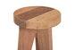 bali & pari Sayen Acacia Wood Multipurpose Accent Stool - Sculptural End Table with Flared Tripod Base for Living Room, Bedroom or Dining Room