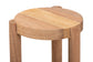 bali & pari Shadi Acacia Wood Multipurpose Accent Stool - Sculptural End Table with Tripod Base for Living Room, Bedroom or Dining Room