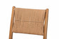 bali & pari Alva Paper Loom Woven 2-Piece Dining Chair Set - Handwoven Side Chair with Mahogany Wood Frame for Kitchen or Dining Room