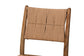 bali & pari Alva Paper Loom Woven Counter Stool - Handwoven Accent Stool with Mahogany Wood Frame for Kitchen Island or Lounge