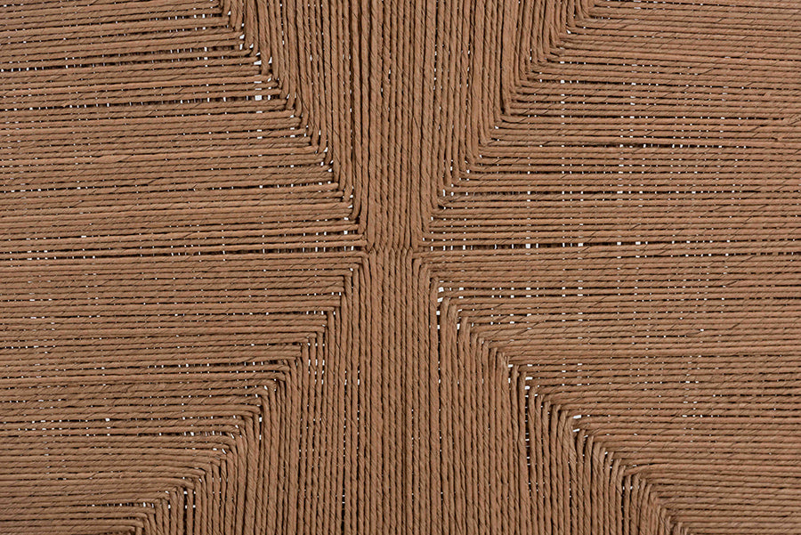 bali & pari Alva Paper Loom Woven Counter Stool - Handwoven Accent Stool with Mahogany Wood Frame for Kitchen Island or Lounge