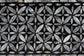 bali & pari Emery Capiz Shell Coffee Table - Mother of Pearl Oval Accent Table with Geometric Pattern and Pedestal Base for Living Room or Lounge Space