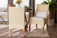 bali & pari Haybourne Natural Rattan 2-Piece Dining Chair Set - Handwoven Wicker Accent Seating with Wingback Frame for Kitchen or Dining Room
