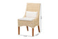 bali & pari Haybourne Natural Rattan 2-Piece Dining Chair Set - Handwoven Wicker Accent Seating with Wingback Frame for Kitchen or Dining Room