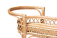 bali & pari Raul Natural Rattan Kitchen Cart - 2-Tier Handwoven Wicker Storage Trolley with Handle for Kitchen or Lounge
