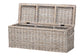 bali & pari Clarette Whitewashed Rattan Storage Bench - Handwoven Wicker Storage Trunk with Lift-Top Lid, Boho Coastal Seating for Living Room, Bedroom, or Entryway