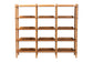 Baxton Studio Lucera Bobbin 5-Tier Display Shelf, Oak Brown