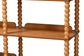 Baxton Studio Lucera Bobbin 5-Tier Display Shelf, Oak Brown