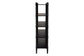 Baxton Studio Lucera Bobbin 5-Tier Display Shelf, Black