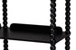 Baxton Studio Lucera Bobbin 5-Tier Display Shelf, Black