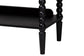 Baxton Studio Lucera Bobbin 5-Tier Display Shelf, Black
