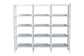 Baxton Studio Lucera Bobbin 5-Tier Display Shelf, White