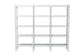 Baxton Studio Lucera Bobbin 5-Tier Display Shelf, White