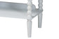 Baxton Studio Lucera Bobbin 5-Tier Display Shelf, White